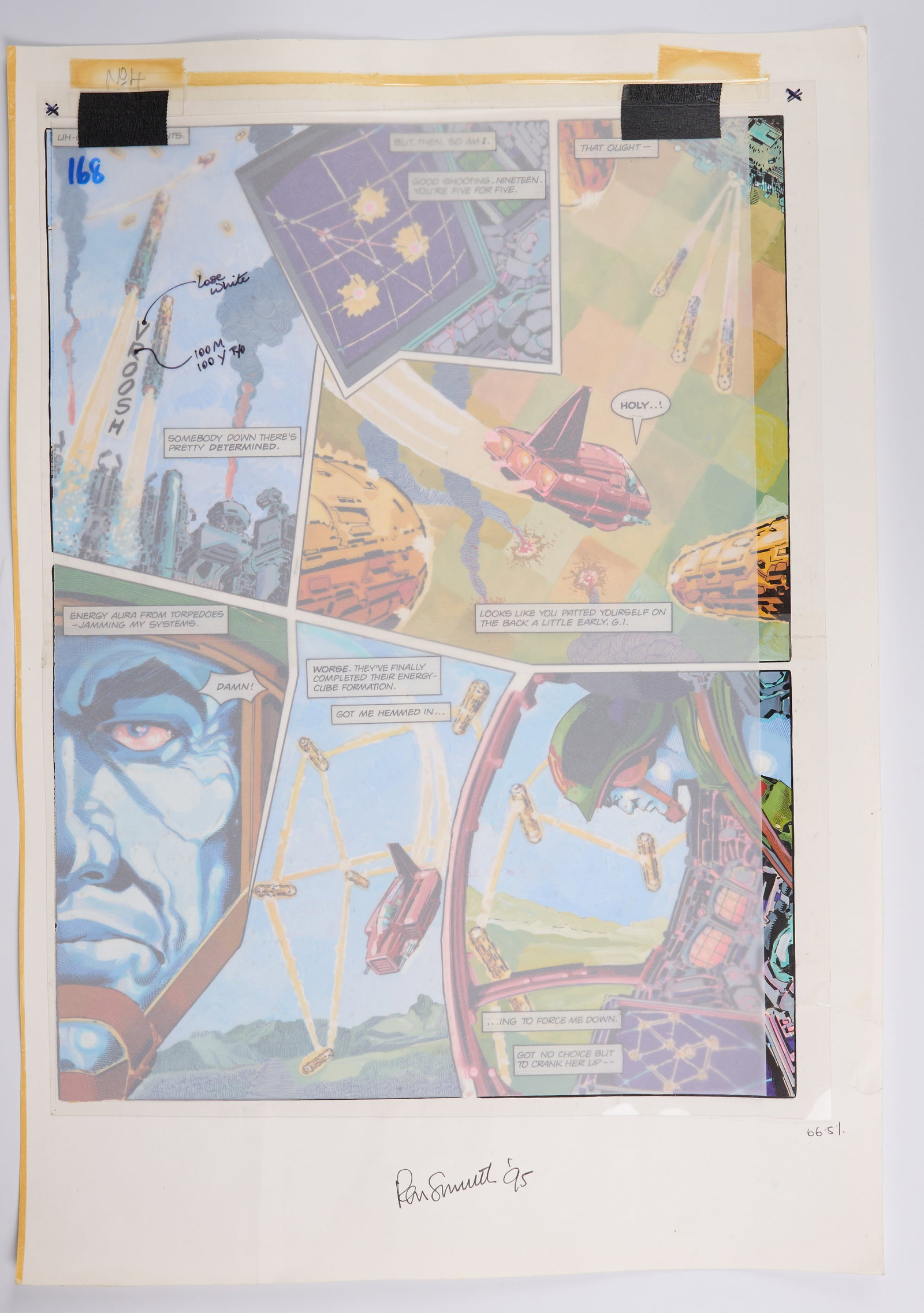 Ron Smith 2000 AD Prog #780 Apocalypse Dreadnought Colour Story Pages Signed (Fleetway, 1992) Total (1 of 12)