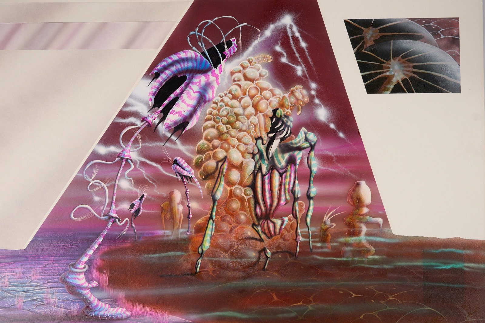 Alan Daniels Aliens Original Signed Artwork Signed (Sackett Publishing, 1979) Total 3. (1 of 12)