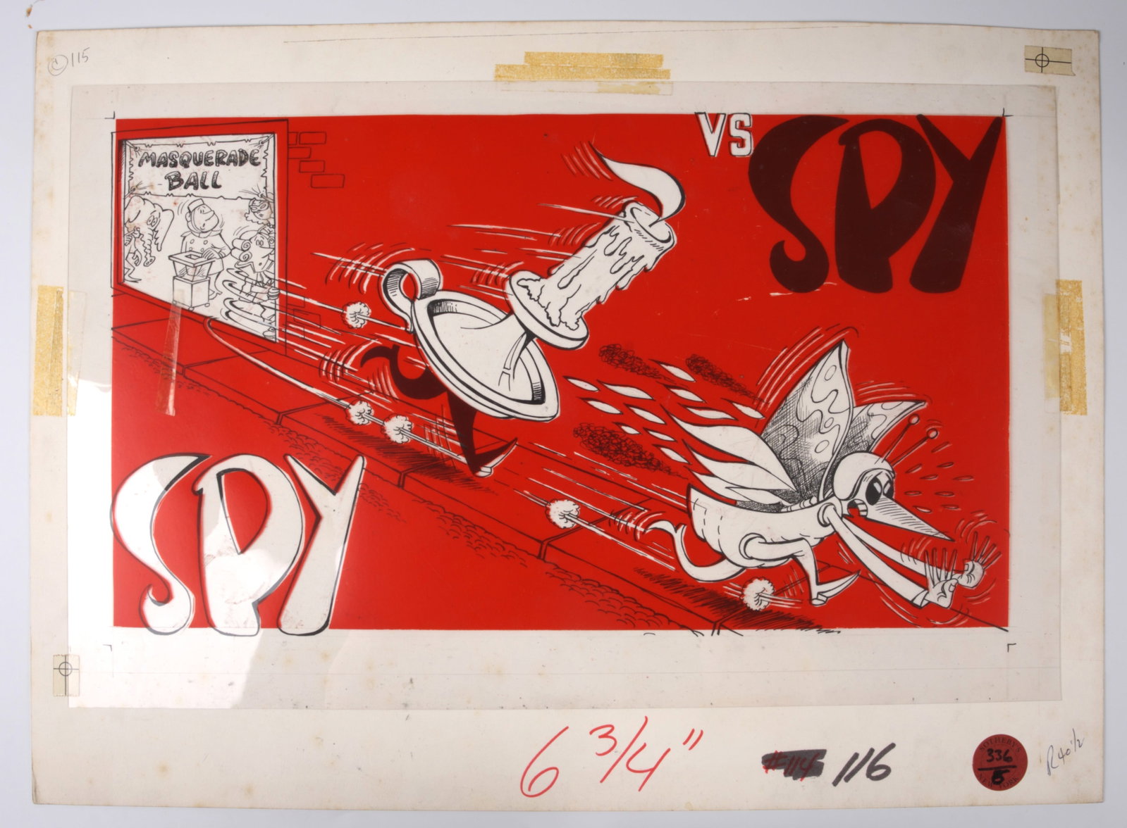 Antonio Prohias Mad #116 Spy Vs. Spy Ink Title Page (EC, 1968) (1 of 7)