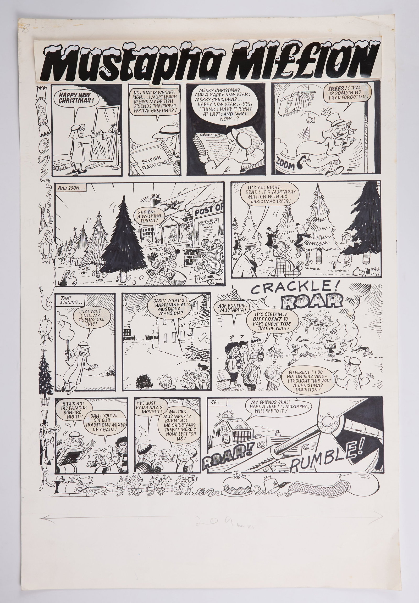 Frank McDiarmid Whizzer and Chips #939 26th December 1987 Story Pages (Fleetway, 1987) Total 2 (1 of 4)