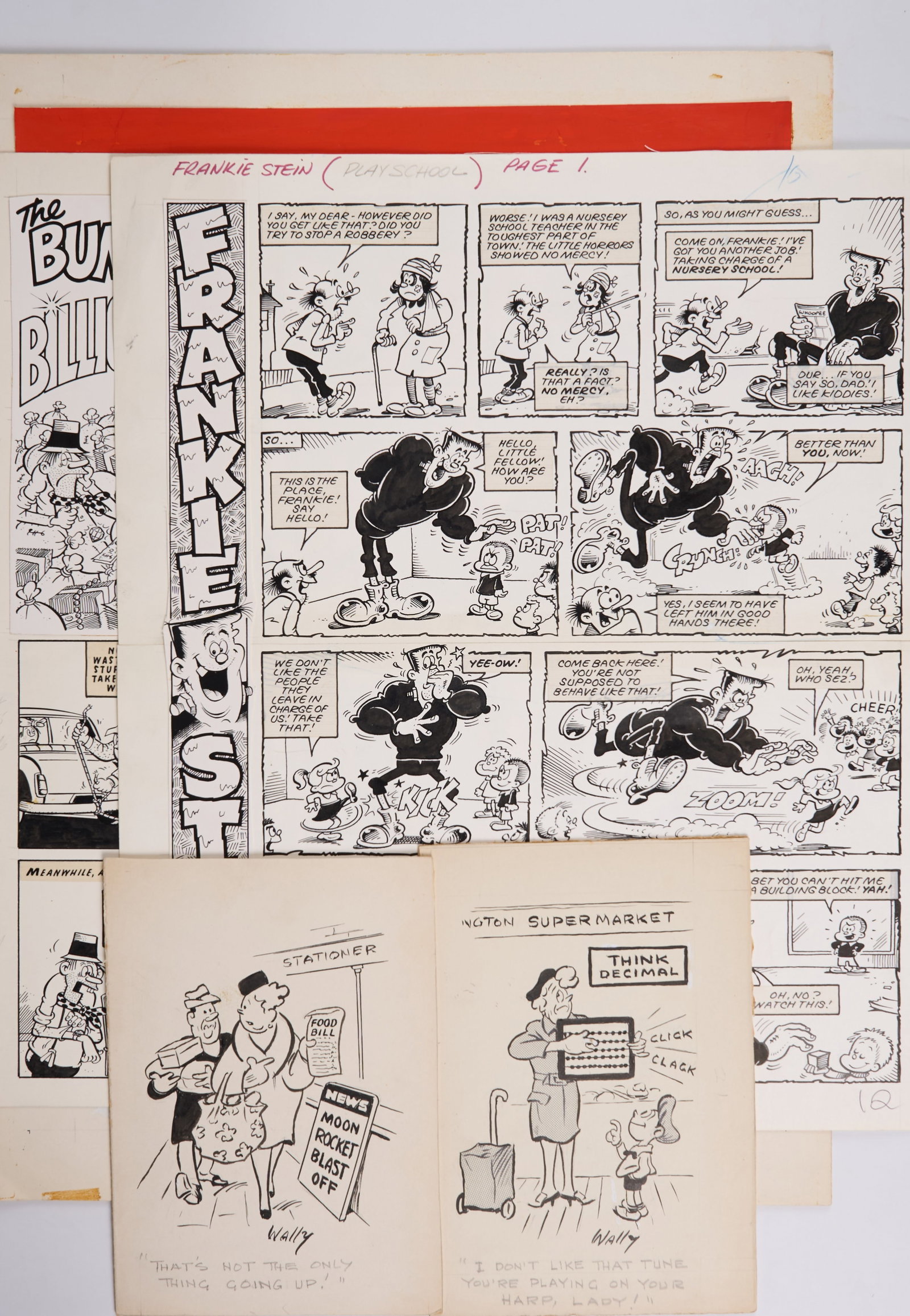 Whoopee! Annual 1977 Full Cover Page And Two Full Comic Page (IPC, 1970s) Total 5 (1 of 7)