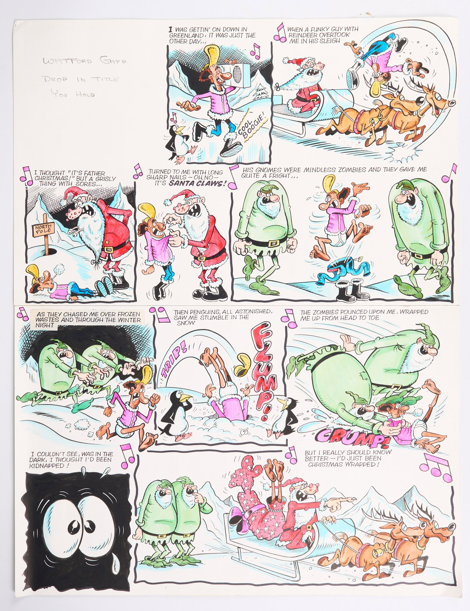 Buster 22nd December 1990 Lucy Lastic Colour Story Page & Whizzer And Chips Story Page (Various, (1 of 4)