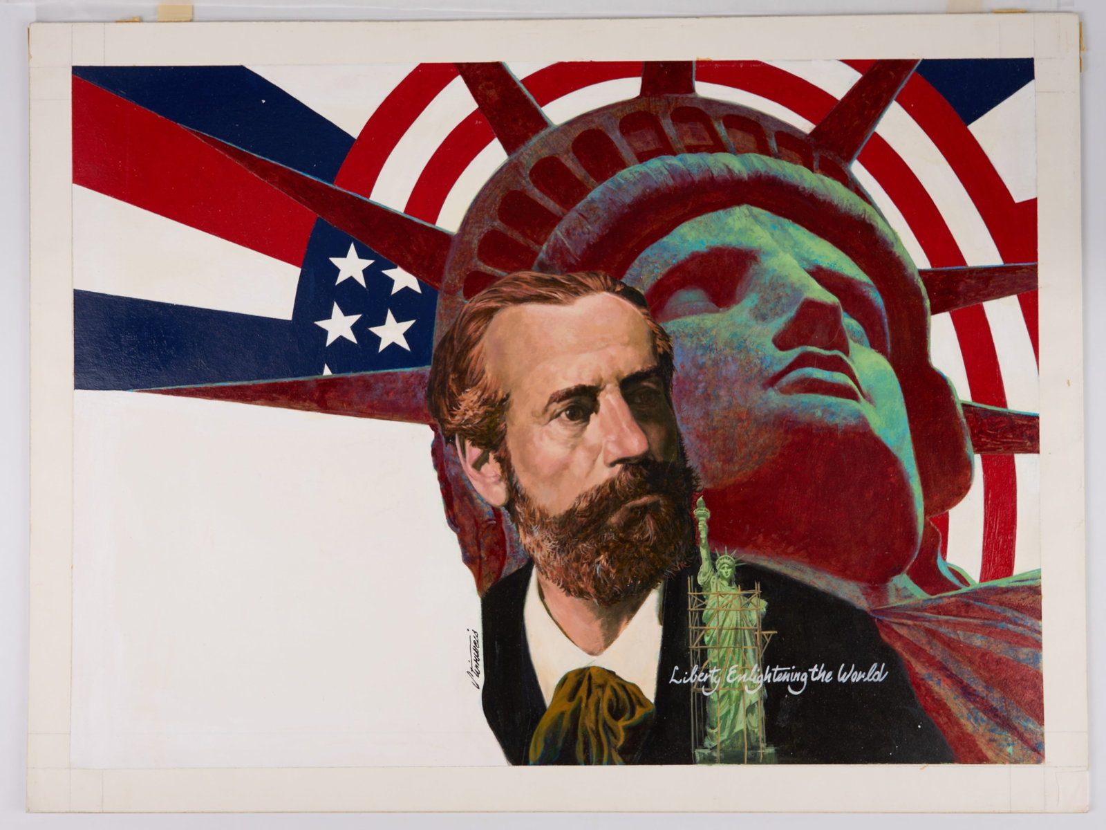 Shannon Stirnweis 'Frederic Batholdi Liberty Enlightening The World' Postal Card Pogram (Fleetwood, (1 of 3)