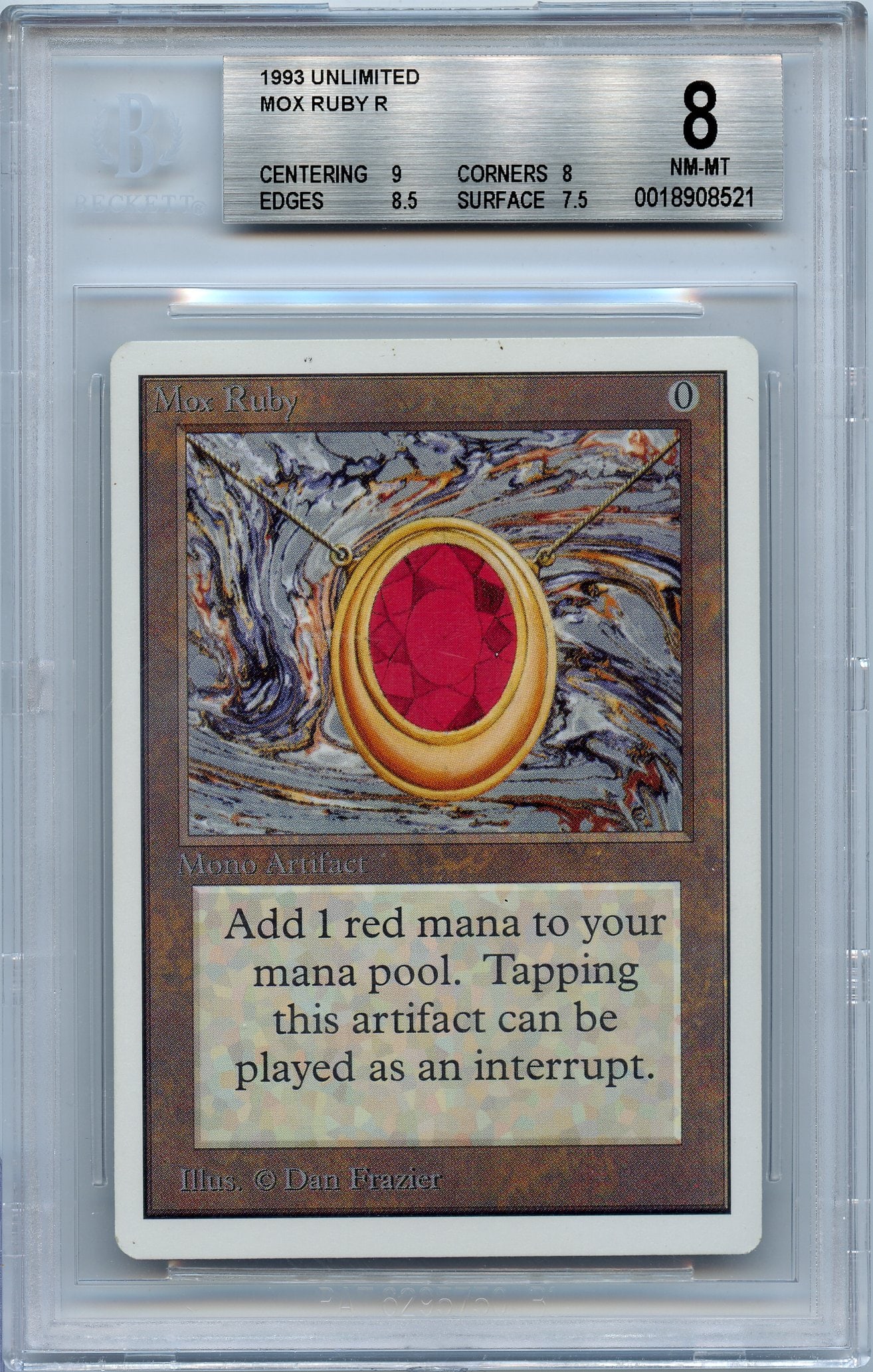 BGS 8 Mox Ruby - Unlimited Power Nine (1 of 2)