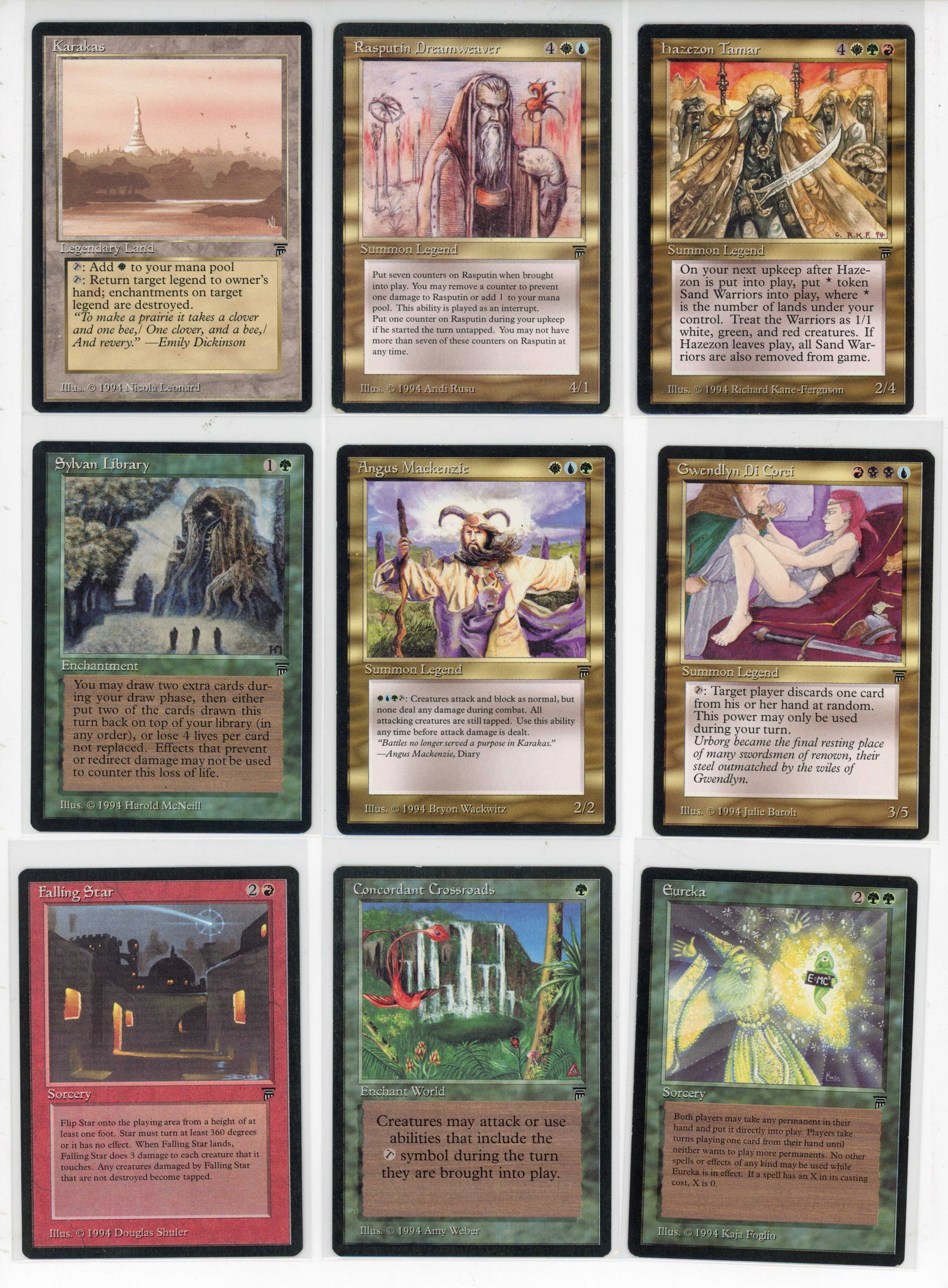 Legends - Complete Set (GD/EX) - 14