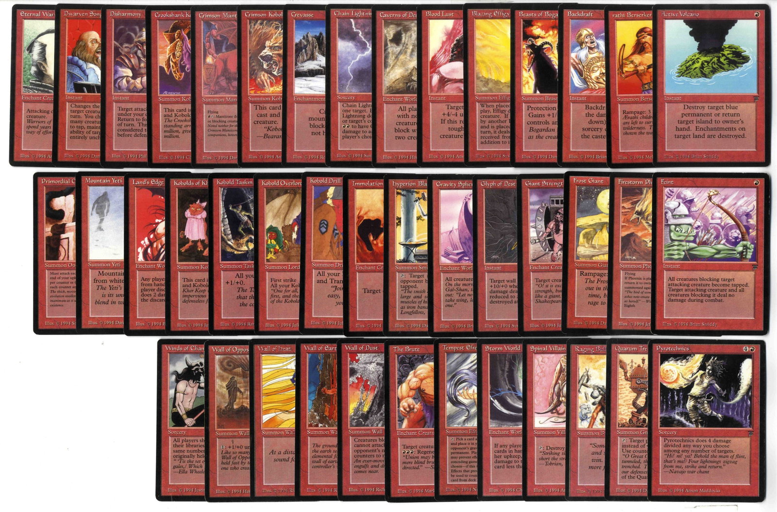 Legends - Complete Set (GD/EX) - 19