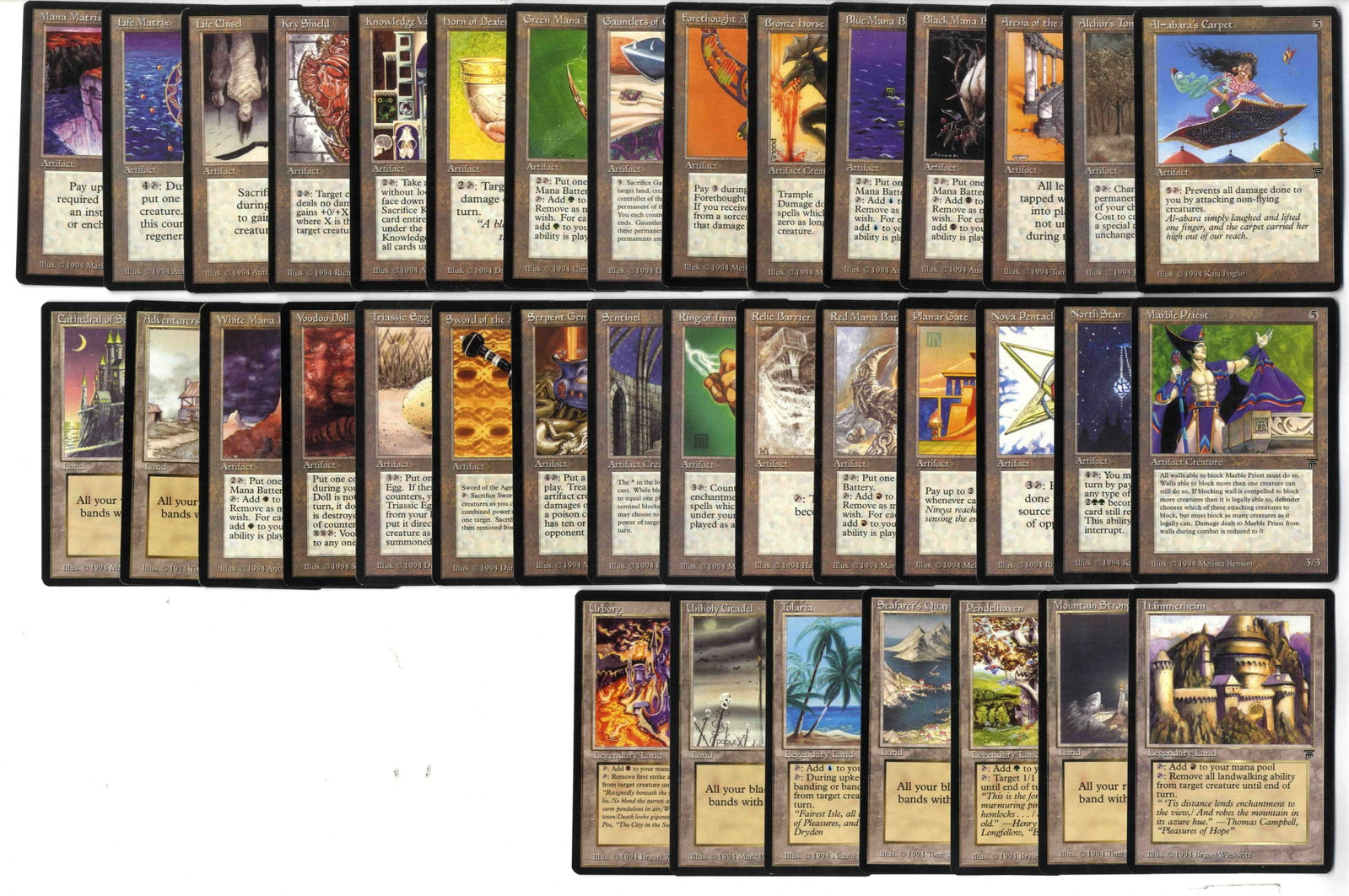 Legends - Complete Set (GD/EX) - 20