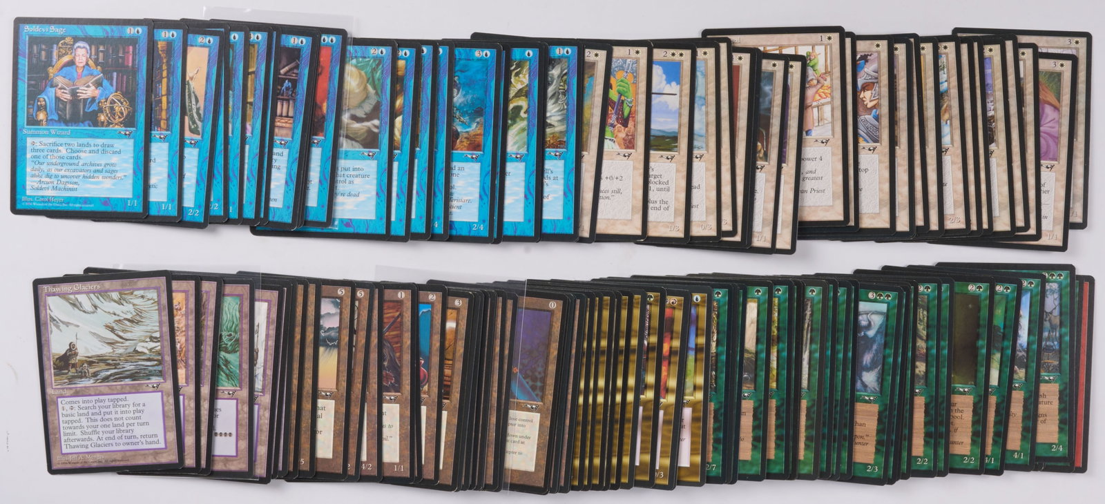 Alliances - Complete Set: This lot features a complete set of Alliances, the eighth Magic expansion released in June 1996 as the second set and first small expansion in the Ice Age block.The set has been owned by an avid