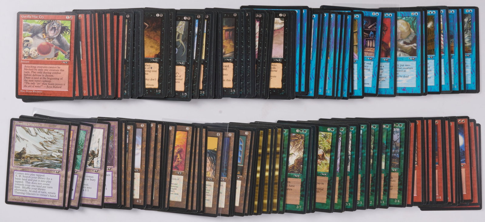 Alliances - Complete Set: This lot features a complete set of Alliances, the eighth Magic expansion released in June 1996 as the second set and first small expansion in the Ice Age block.The set has been owned by an avid