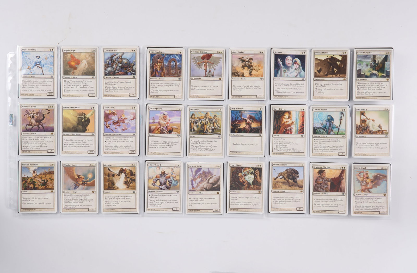 8th Edition - Complete Set** Inc. Foils: A set of 8th Edition, a Magic Core Set that was released on July 29, 2003. It is missing Birds of Paradise #233.This is a fantastic example of the set, with the majority of cards in EX-NM condition.