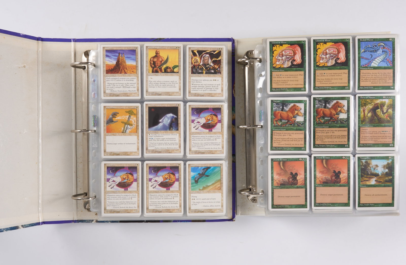 Fifth Edition - 2 Folder Collection: This lot features x2 folders filled with cards from Fifth Edition (5th Edition), a core set that was released in March 1997. The lot has tons of cards from the set with multiple copies of certain card