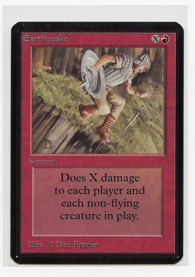 Earthquake - Alpha (EX+): Earthquake from Limited Edition Alpha in Excellent+ condition, with only extremely minor border wear and surface marks.