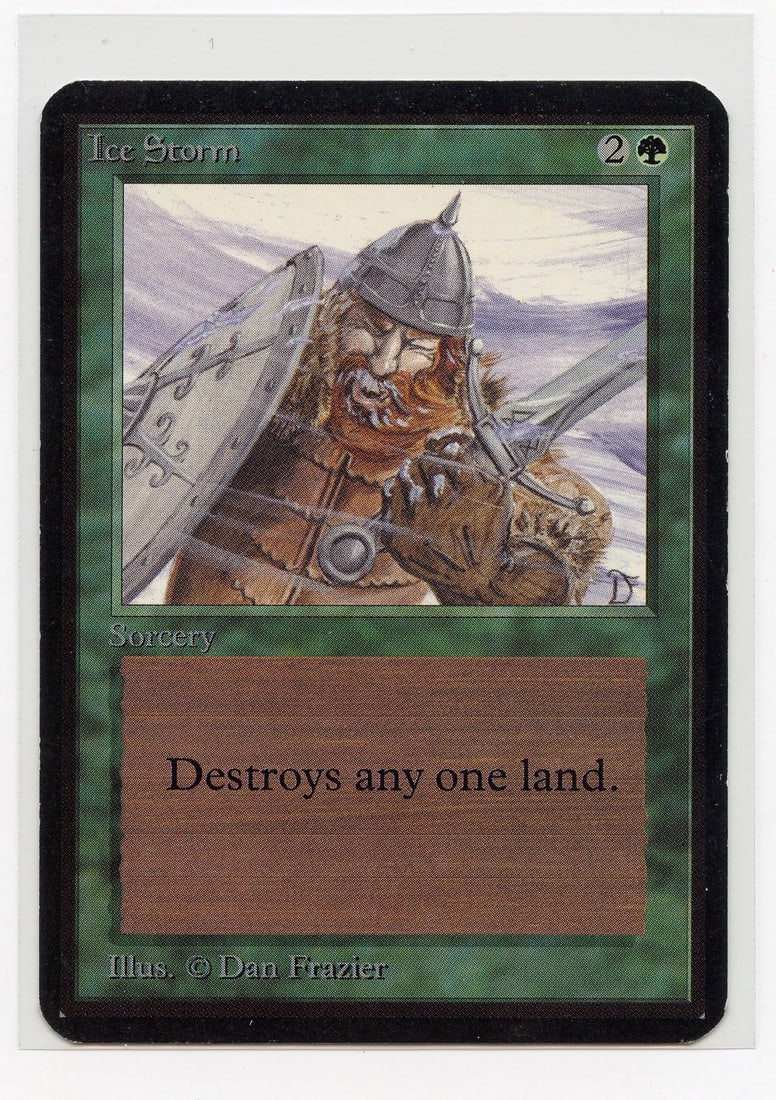Ice Storm - Alpha (EX): Ice Storm from Limited Edition Alpha in Excellent condition, with only minor border wear and surface marks.