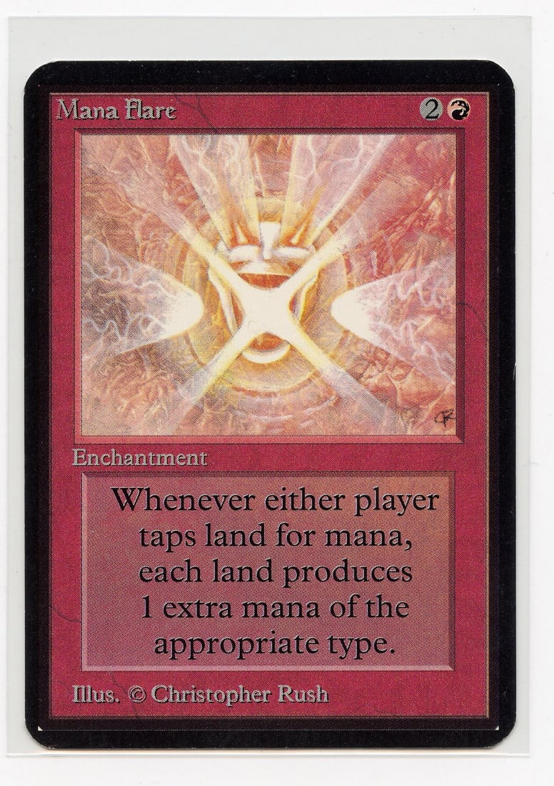Mana Flare - Alpha (EX): Mana Flare from Limited Edition Alpha in Excellent condition, with only minor border wear and surface marks.