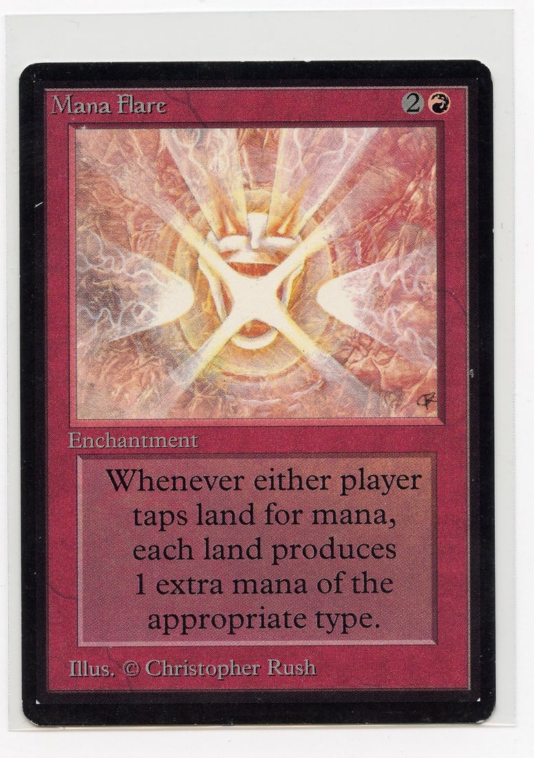 Mana Flare - Beta (EX): Mana Flare from Limited Edition Beta in Excellent condition, with only minor border wear and surface marks.