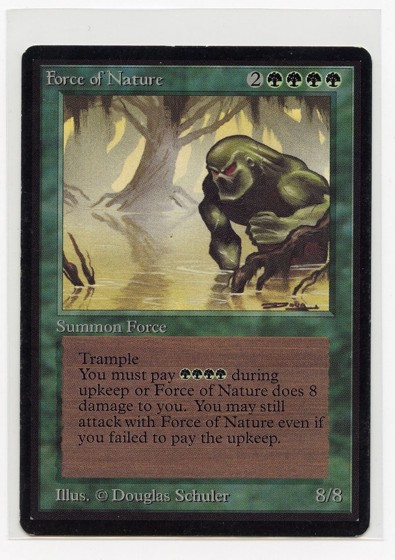 Force of Nature - Beta (GD+): Force of Nature from Limited Edition Beta in Good+ condition, with some border wear and surface marks/dirt.