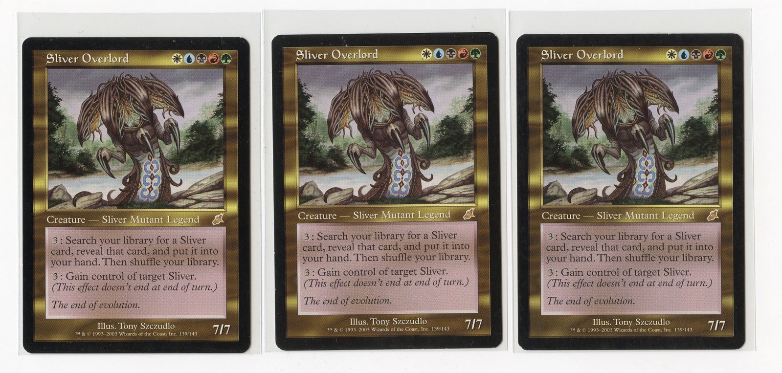 X3 Sliver Overlord - Scourge (EX) (1 of 2)