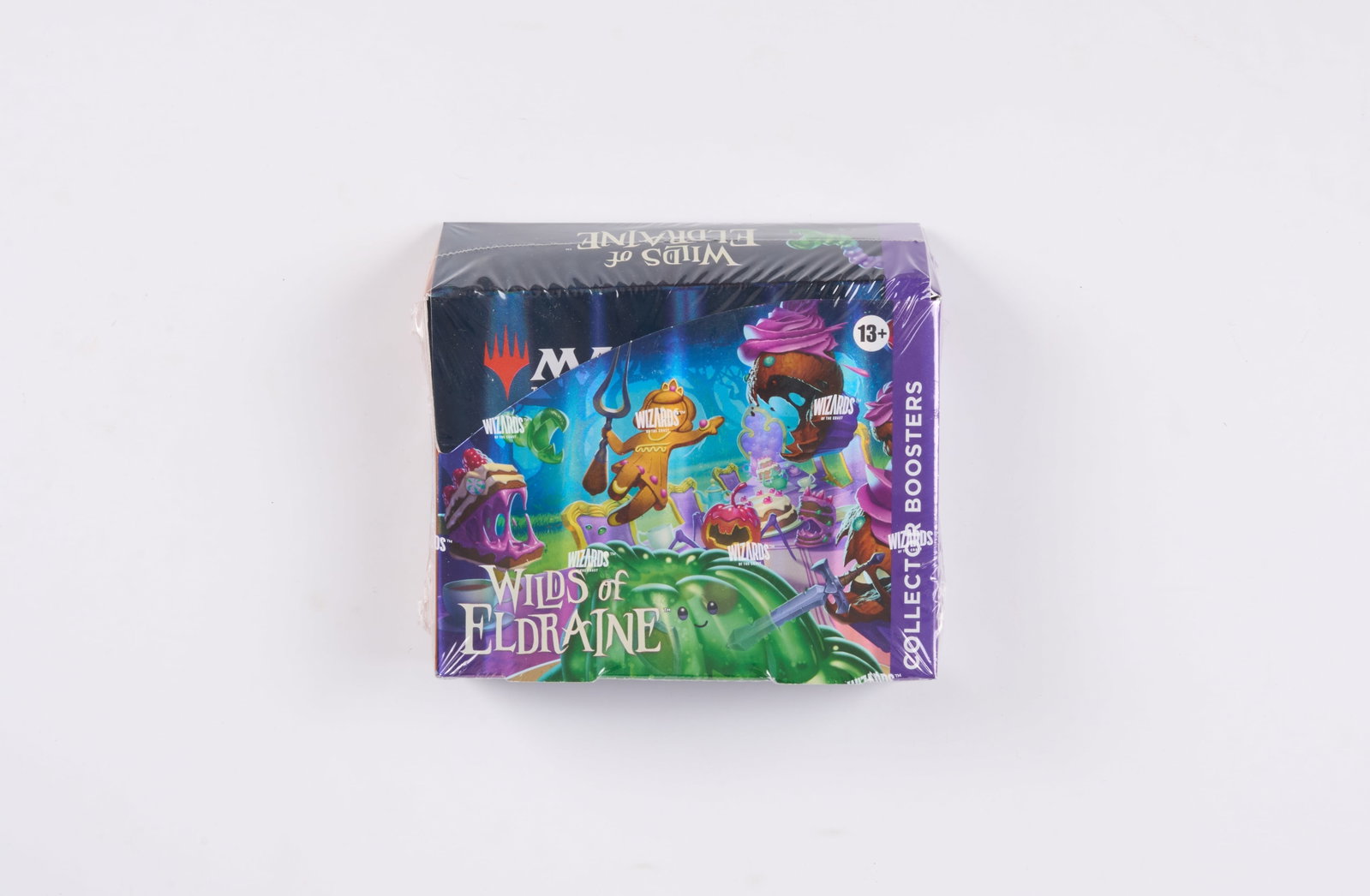 Wilds of Eldraine Collector Booster Box: A Wilds of Eldraine Collector Booster Box, in factory sealed condition.