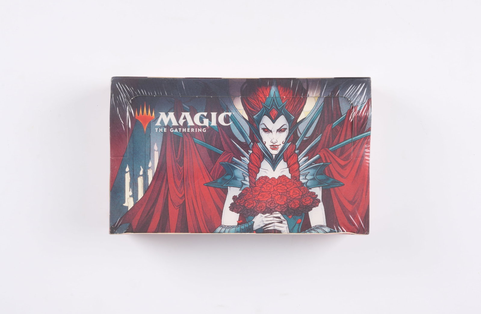 Innistrad Crimson Vow Set Booster Box: An Innistrad Crimson Vow Set Booster Box, in factory sealed condition.