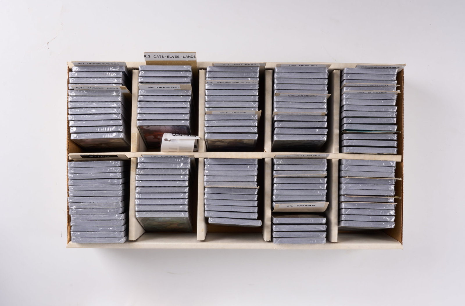Sealed Jumpstart Collection - Over 100 Decks: This lot features over 100 Jumpstart packs, all still sealed and in their original condition. Popular packs such as the ?Mill? and ?Goblins? decks are present with many powerful cards used across