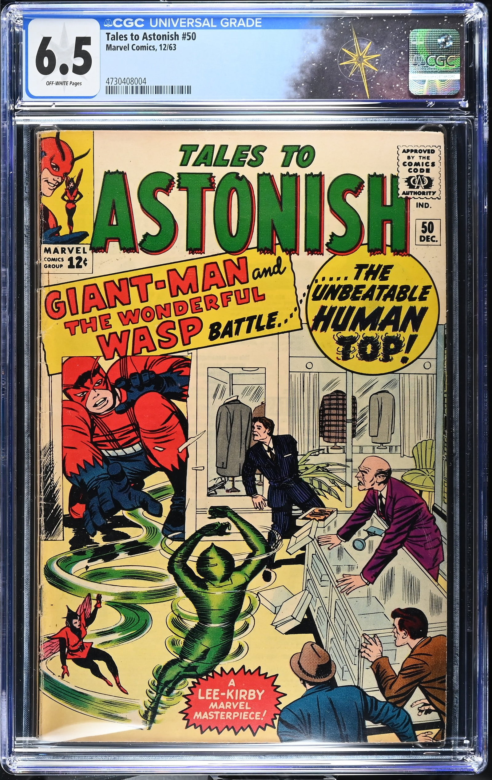 Tales to Astonish #50 CGC 6.5 Origin & 1st Appearance of the Human Top (Marvel Comics, 1963) (1 of 2)