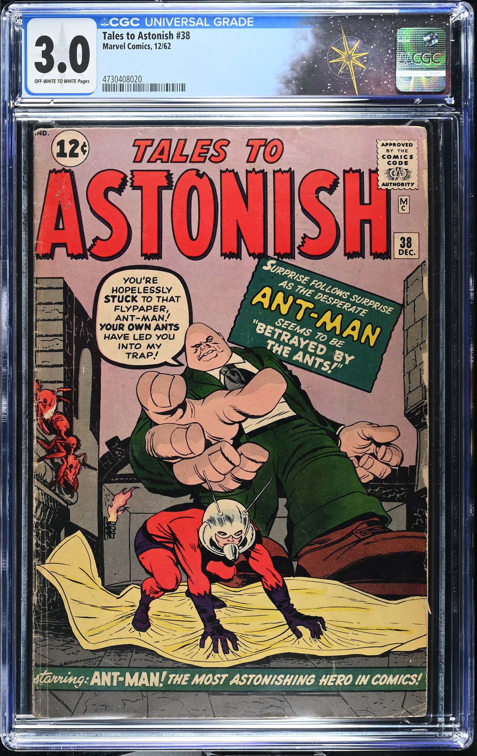 Tales to Astonish #38 CGC 3.0 1st Appearance of Egghead (Elihas Starr) (Marvel Comics, 1962) (1 of 2)