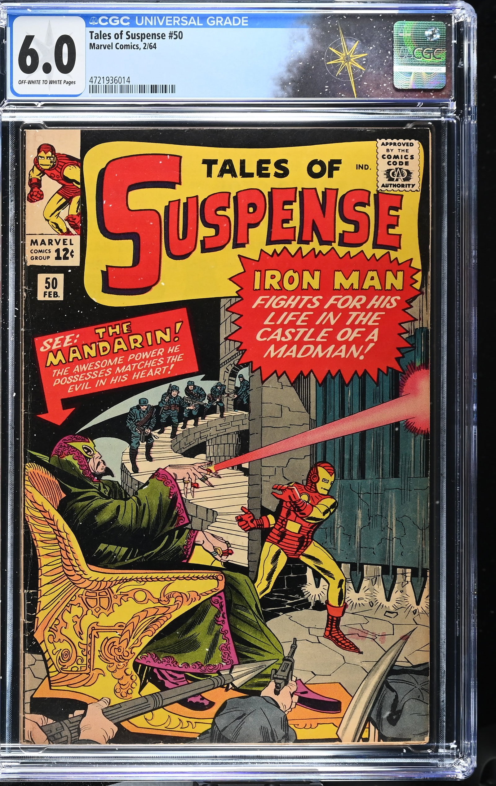 Tales of Suspense #50 CGC 6.0 1st Appearance of the Mandarin (Marvel Comics, 1964) Off-White to (1 of 2)