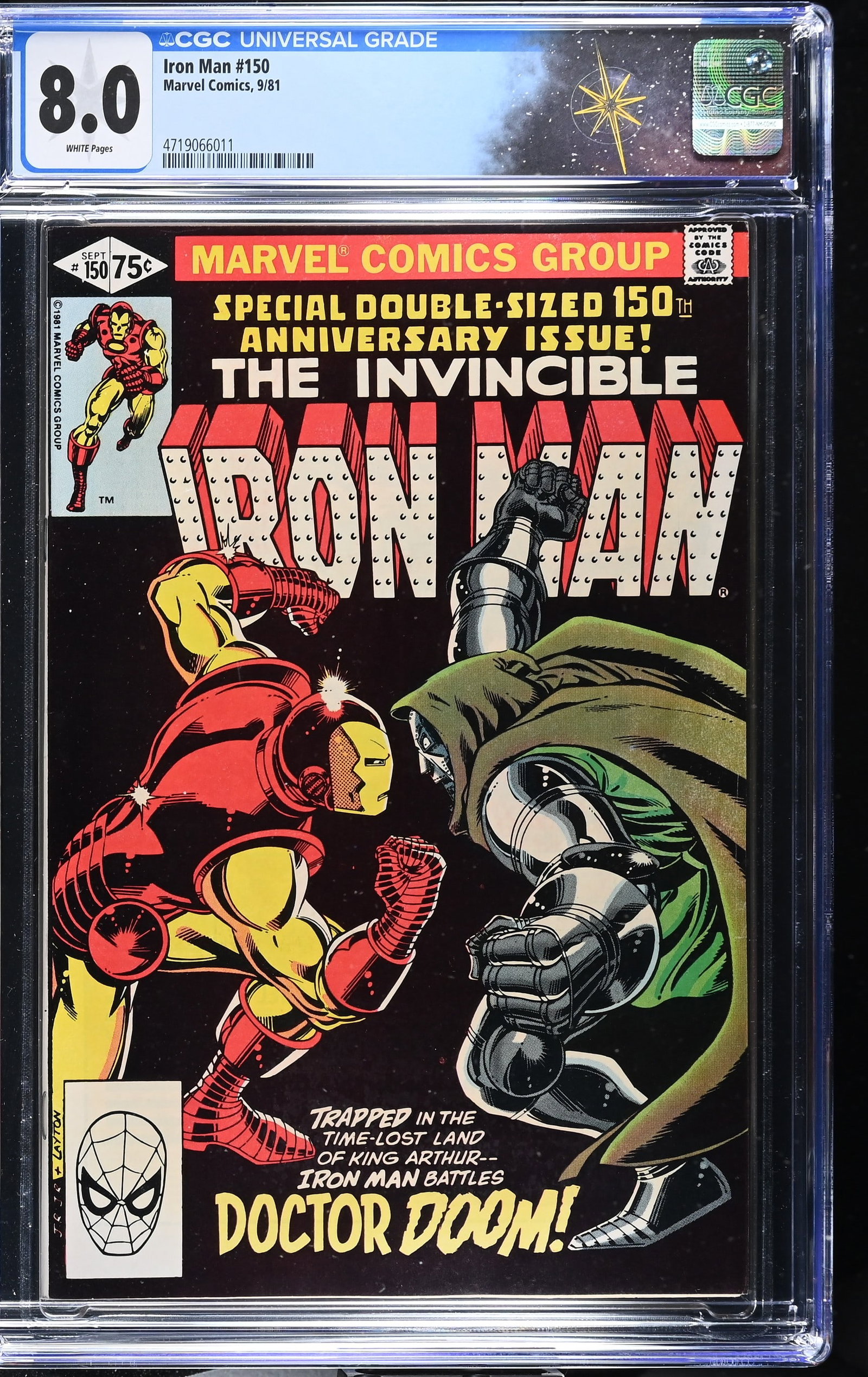 Iron Man #150 CGC 8.0 "Knightmare" Direct Edition 150th Anniversary Issue (Marvel Comics, 1981) (1 of 2)