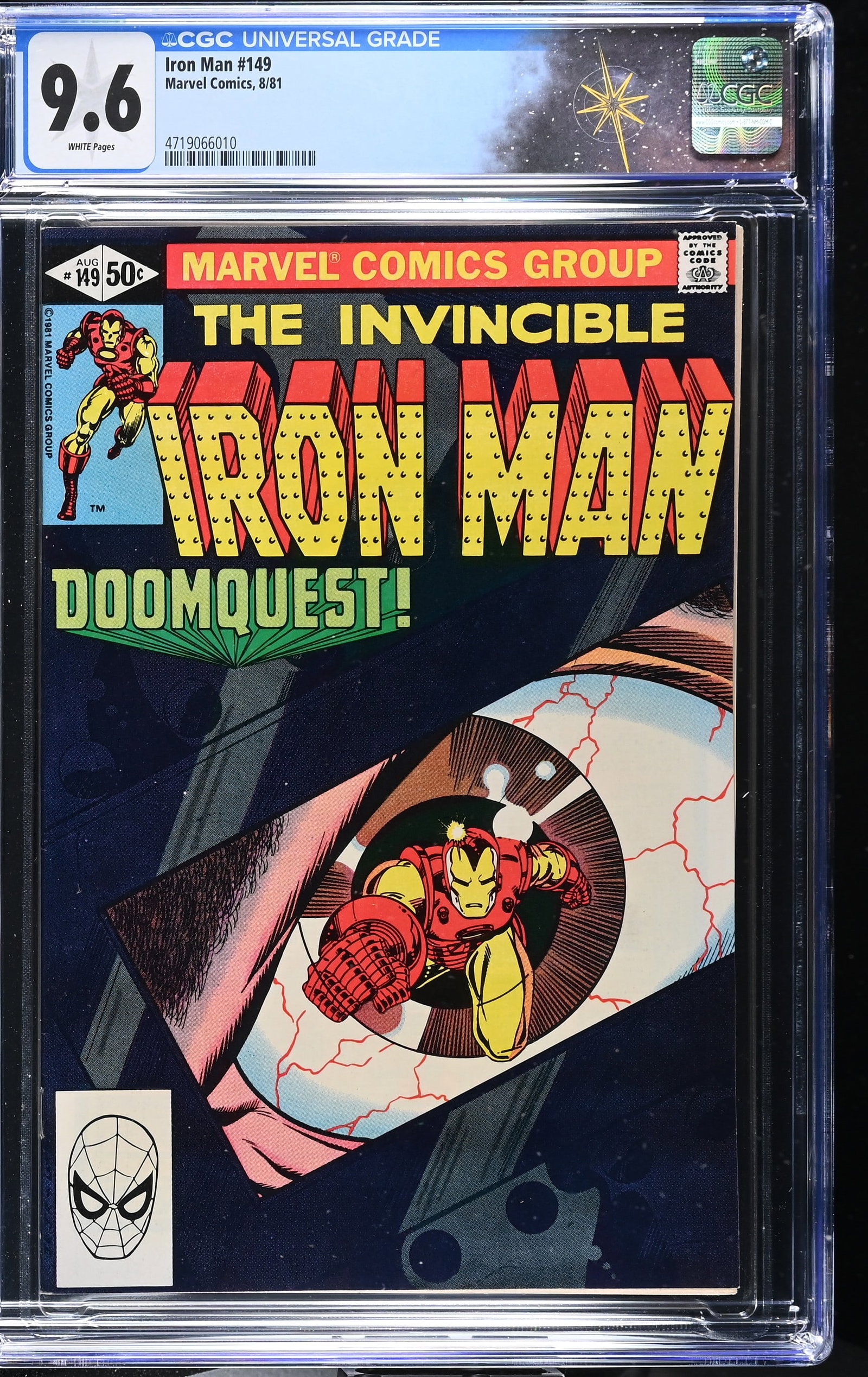 Iron Man #149 CGC 9.6 "Doomquest" John Romita Jr. and Bob Layton Cover (Marvel Comics, 1981) White (1 of 2)