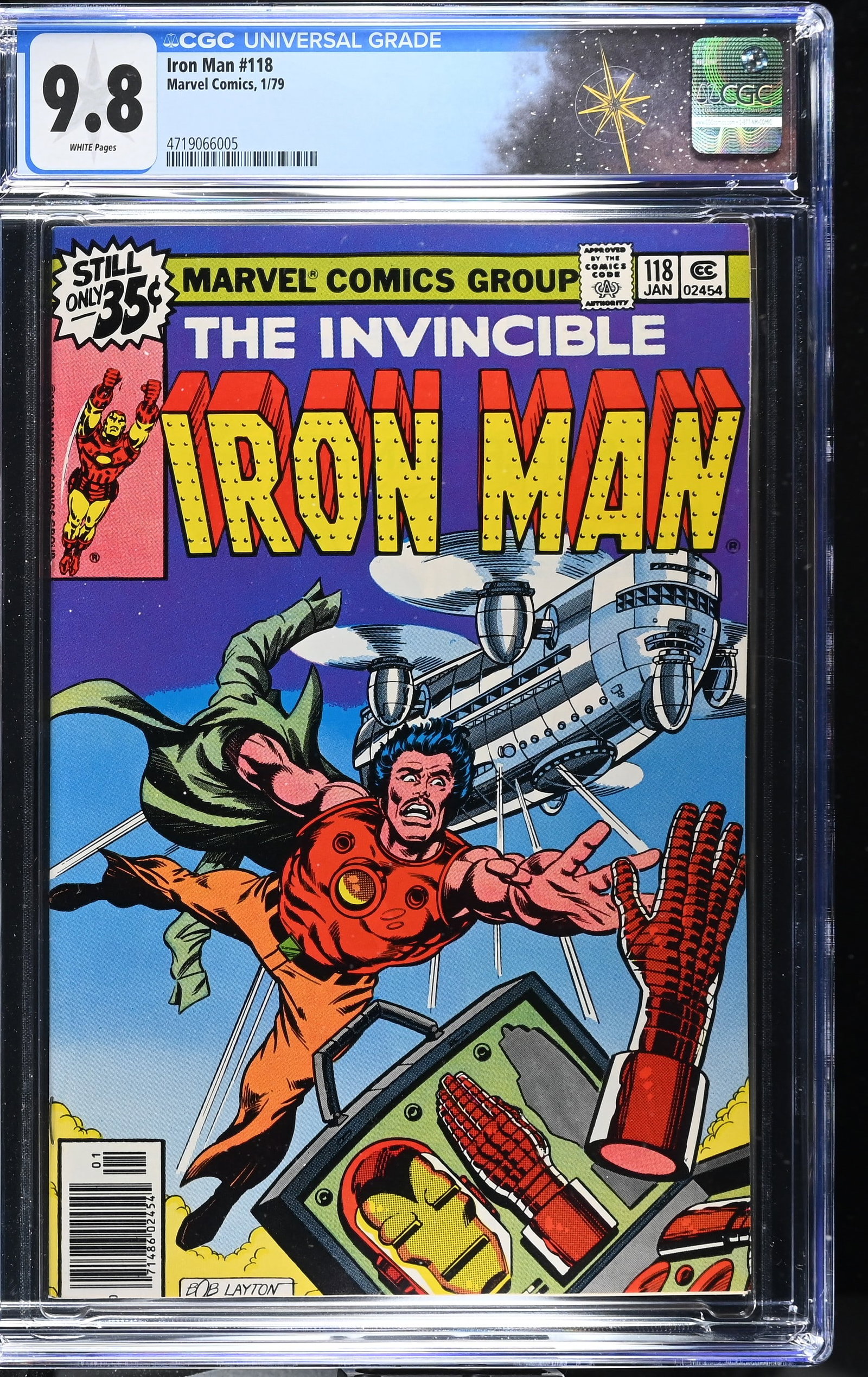 Iron Man #118 CGC 9.8 Highest Grade in CGC Census 1st Appearance of Jim Rhodes (Marvel Comics, 1979) (1 of 2)