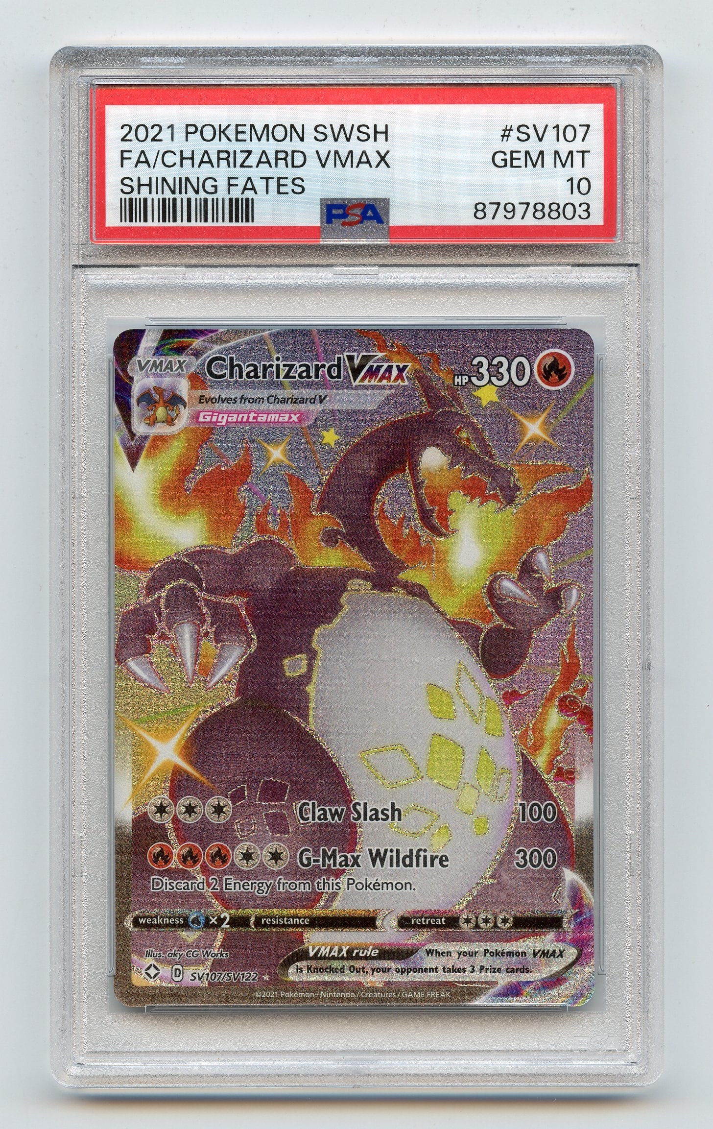 PSA 10 Charizard VMAX #SV107 - Shining Fates (1 of 2)