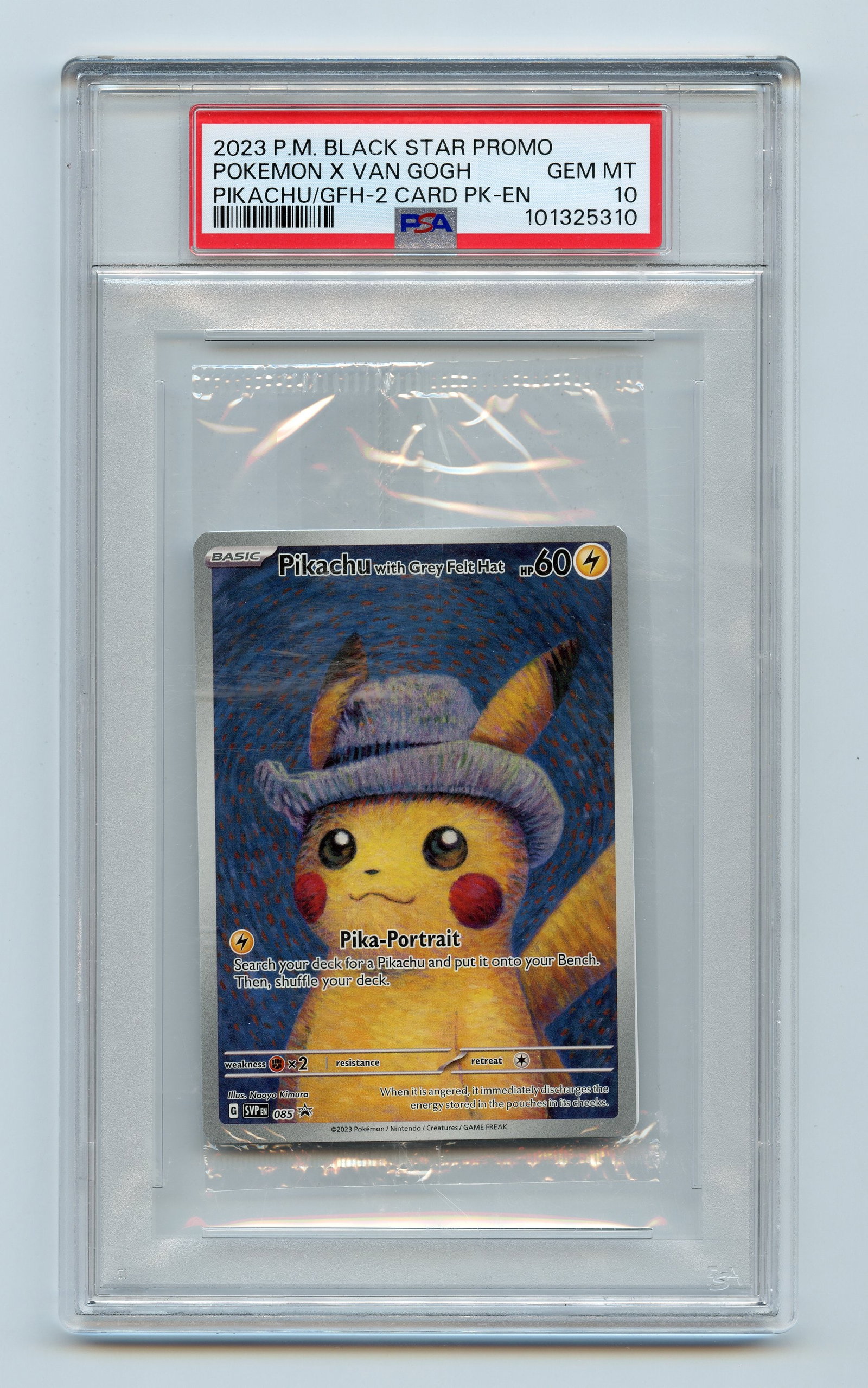 PSA 10 Sealed Pikachu Van Gogh #85 Promo (1 of 2)
