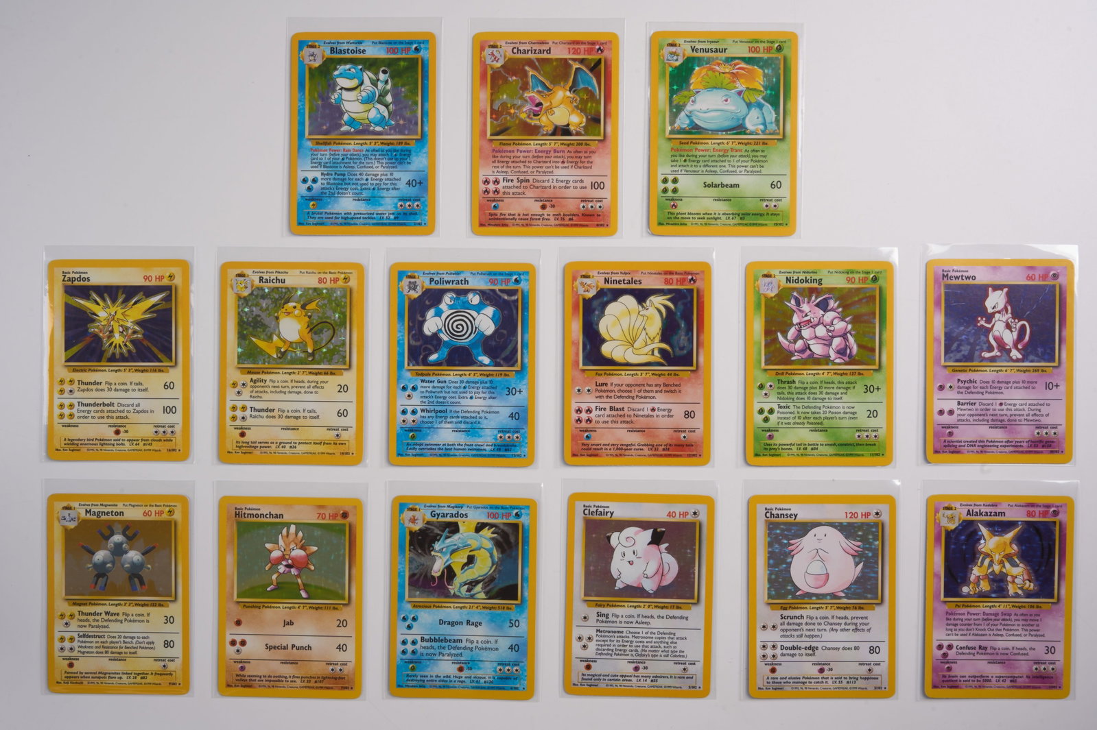 Base Set - Unlimited & 4th Print - All Holos + Partial Set (1 of 3)