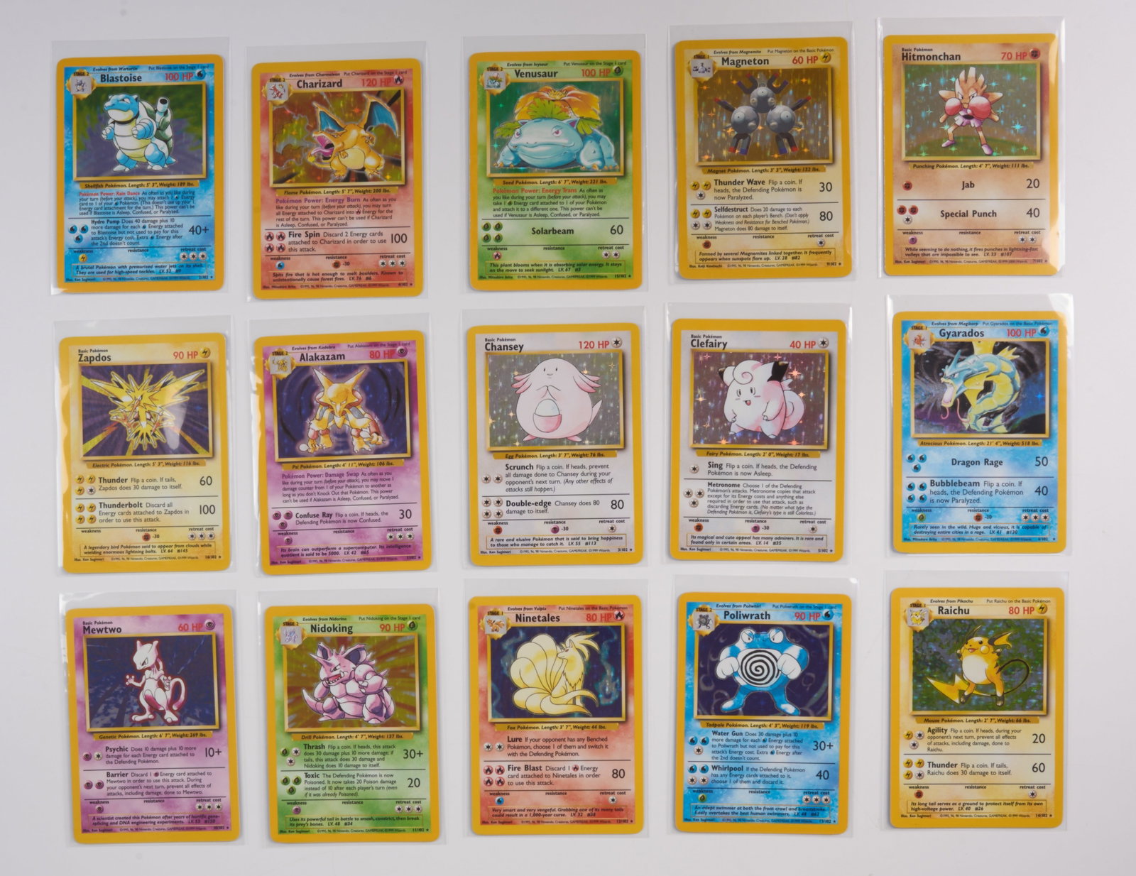 Base Set - Unlimited & 4th Print - All Holos + Partial Set (1 of 3)