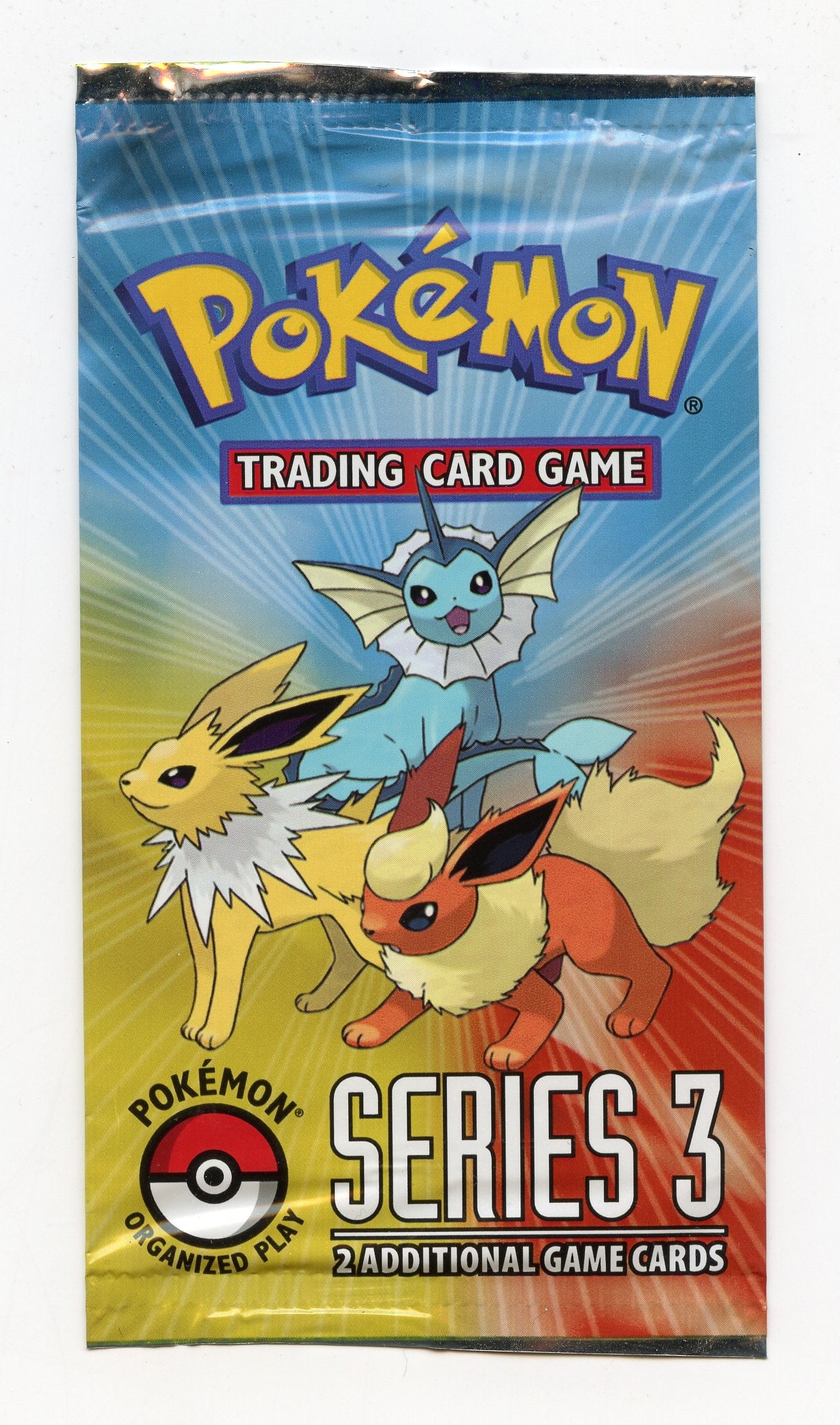 Pop Series 3 Booster Pack - Factory Sealed: This lot features a sealed POP Series 3 booster pack, packs like this couldn't be bought but had to be won playing the trading card game at a local games store. POP series 3 was highly siught after an