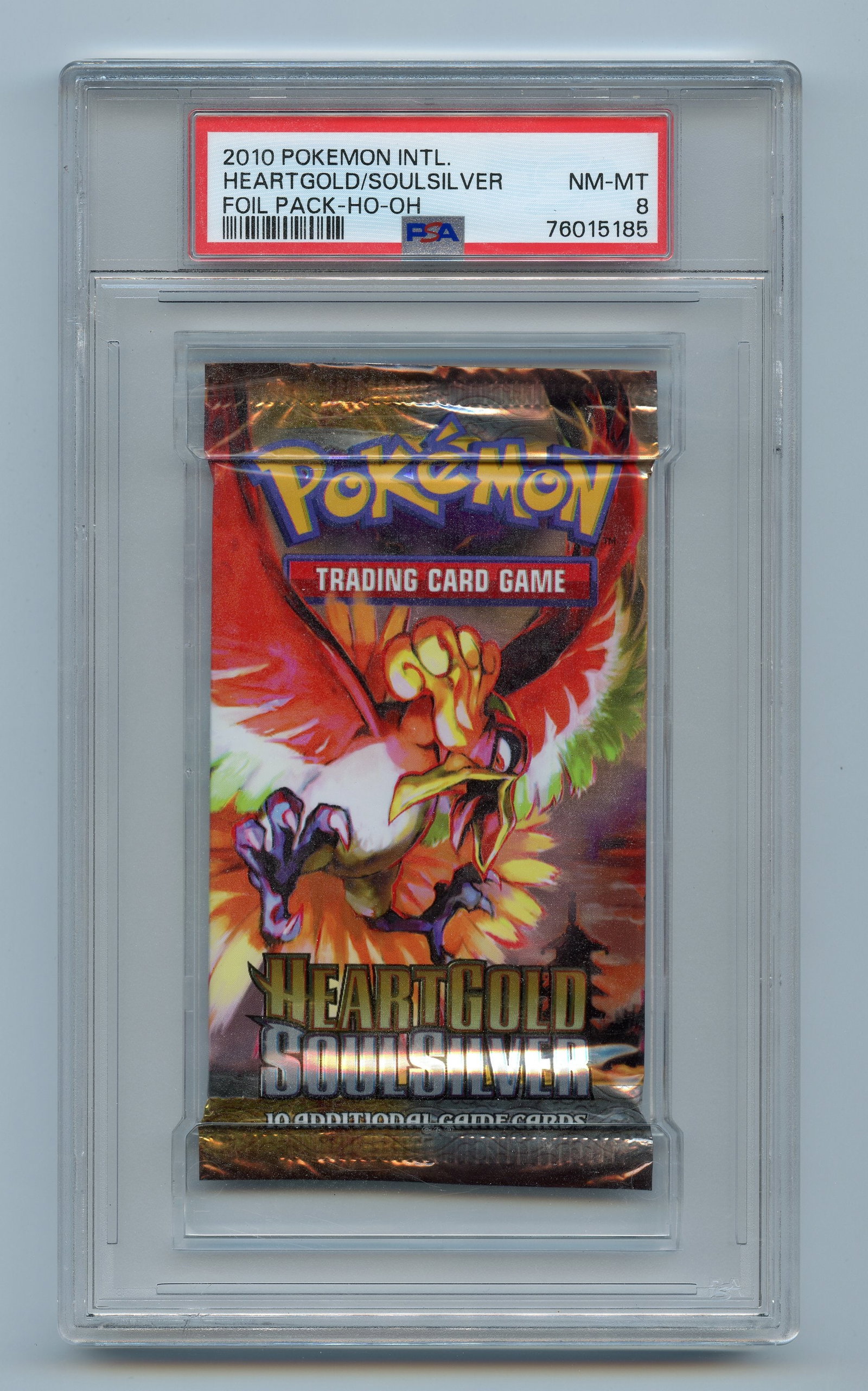 PSA 8 Heart Gold & Soul Silver Booster Pack - Ho-oh Artwork (1 of 2)