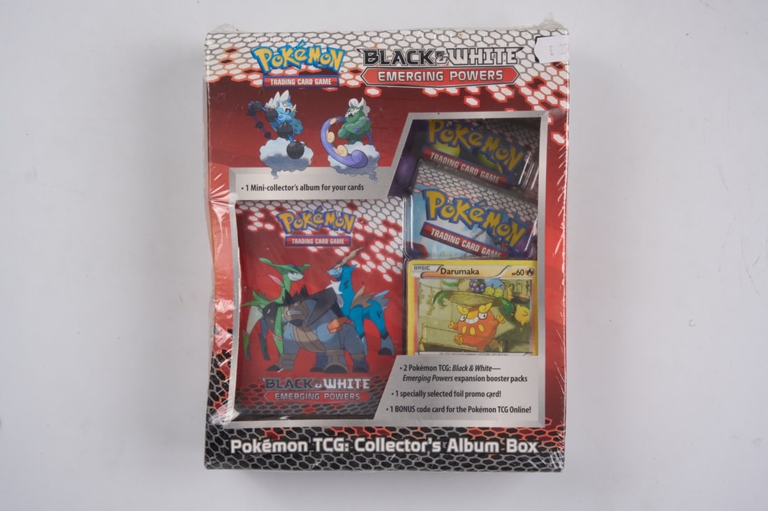Black & White Emerging Powers: Collector's Album Box: The Black & White Emerging Powers: Collector's Album Box, originally released August 31st, 2011. This product includes x2 boosters from the coveted Black & White era, a mini collector's album, and a p