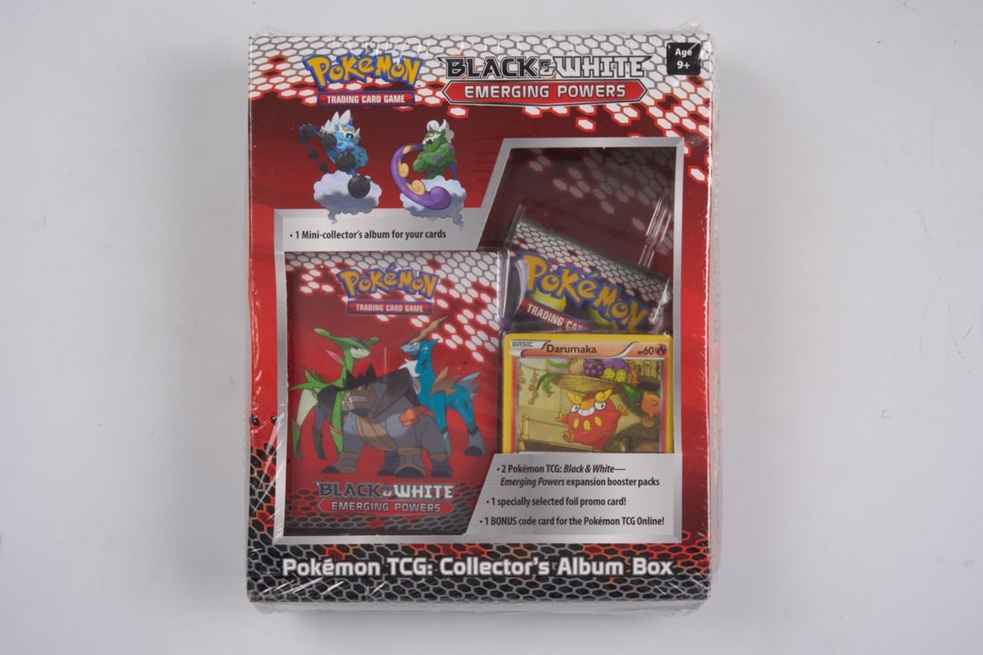 Black & White Emerging Powers: Collector's Album Box: The Black & White Emerging Powers: Collector's Album Box, originally released August 31st, 2011. This product includes x2 boosters from the coveted Black & White era, a mini collector's album, and a p