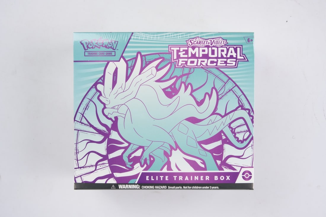 Temporal Forces Elite Trainer Box - Sealed: This lot contains a factory sealed Temporal Forces ETBThe item contains 9 sealed booster packs and the Flutter Mane promo. The item is perfectly wrapped and in overall great condition.
