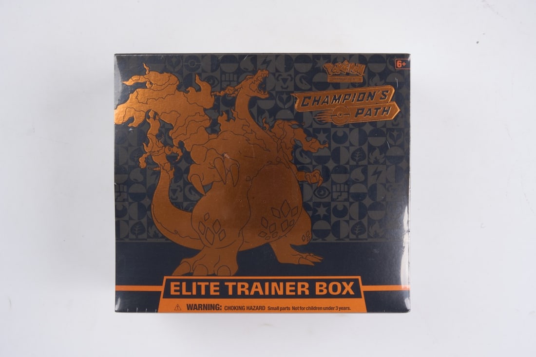 Champions Path Elite Trainer Box - Sealed: This lot features a sealed Champions Path Elite Trainer Box. The item is perfectly sealed and in overall great condition,