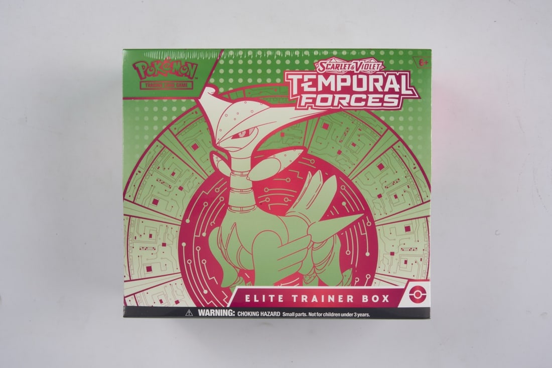 Temporal Forces Elite Trainer Box - Sealed: This lot contains a factory sealed Temporal Forces ETBThe item contains 9 sealed booster packs and the Iron Thorns promo. The item is perfectly wrapped and in overall great condition.
