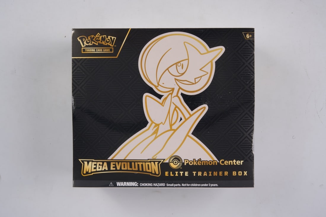 Pokemon Center Mega Evolution Gardevoir Elite Trainer Box - Sealed: This lot contains a factory sealed Mega Evolution Gardevoir Pokemon Center ETB. The product comes with extar booster packs and a stamped promo. This item is perfectly sealed with no tears in the wrapp