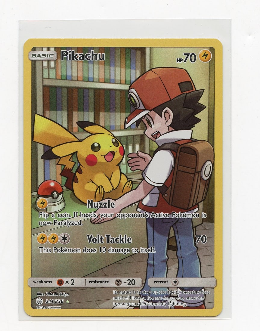 Pikachu #241 Full Art Holo Cosmic Eclipse - (NM) (1 of 2)