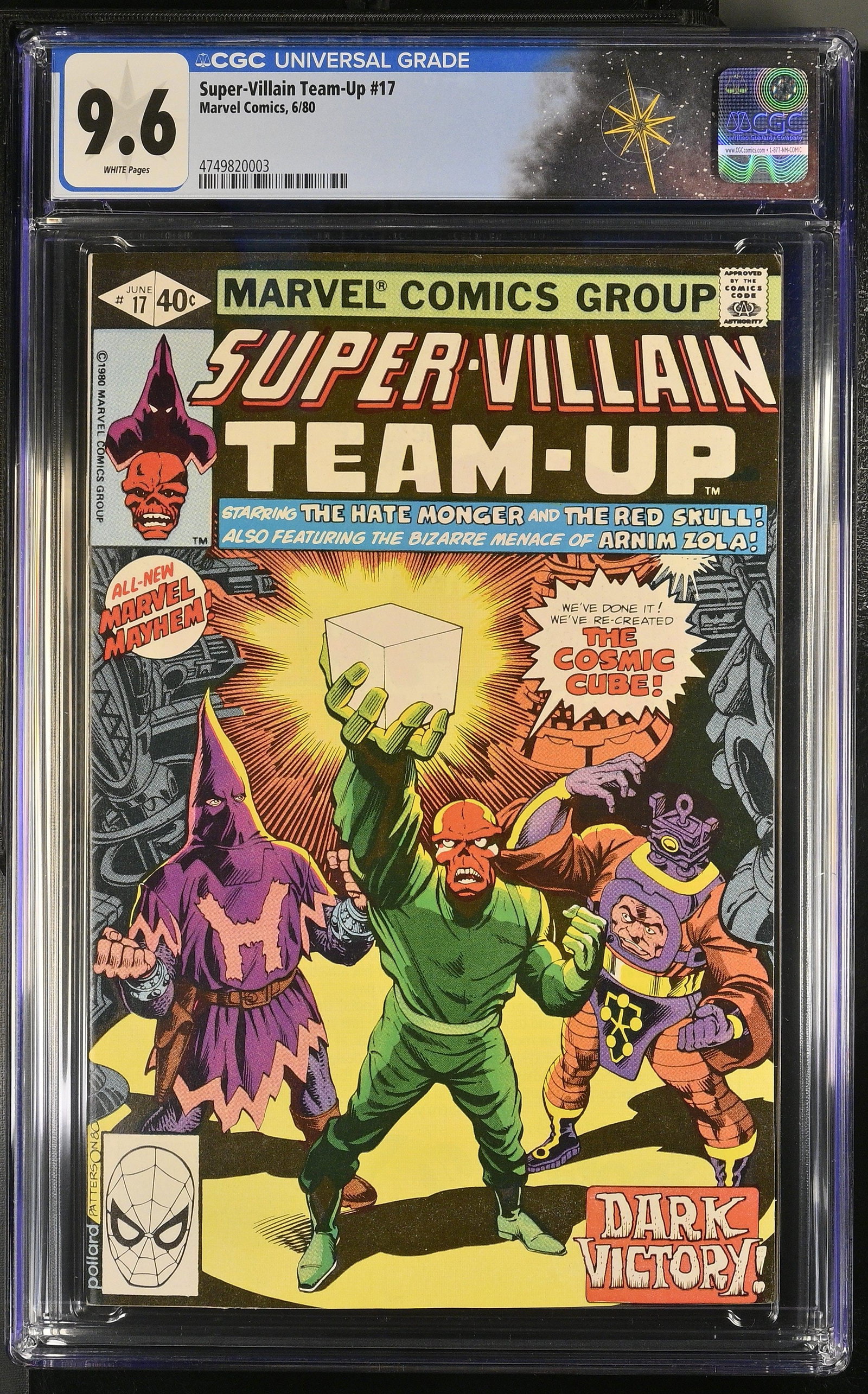 Super-Villain Team-Up #17 CGC 9.6 Red Skull & Hate-Monger (Marvel Comics, 1980) White Pages (1 of 2)