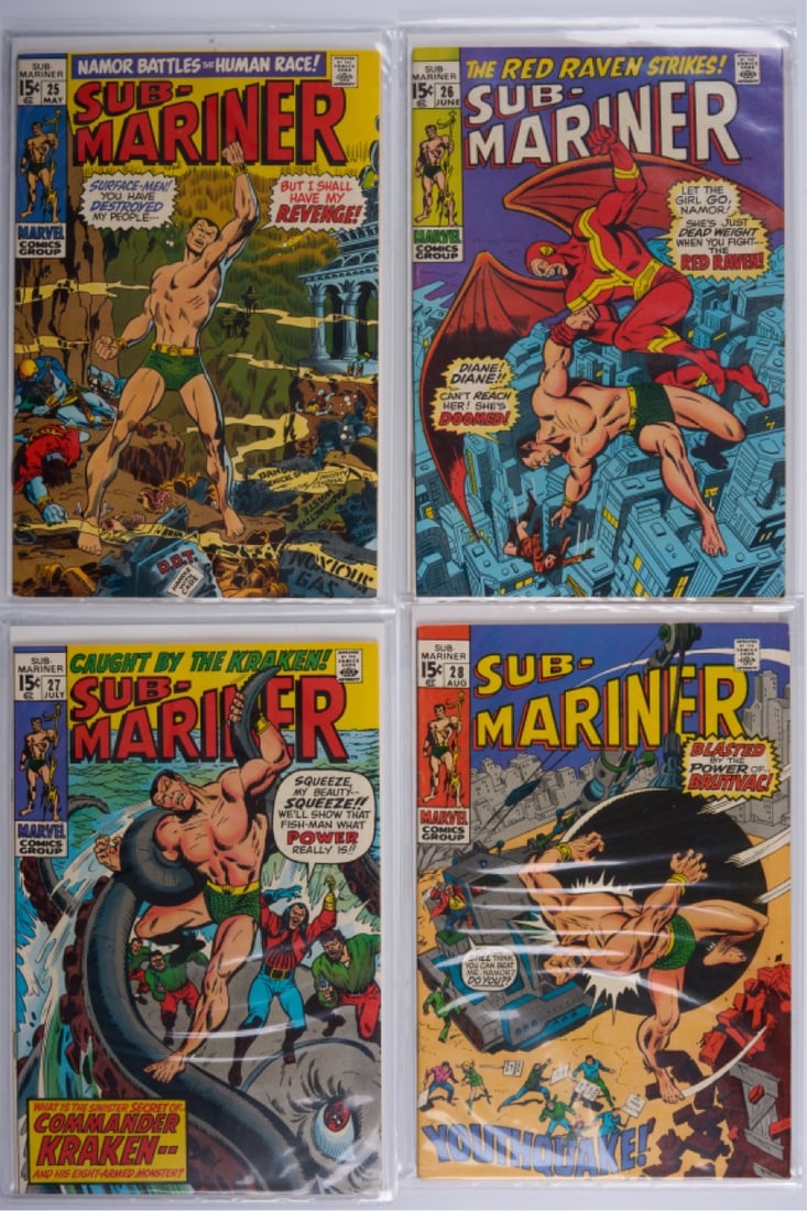 Sub-Mariner Volume 1 (Marvel Comics, 1970-71) Bundle of 12 (1 of 3)