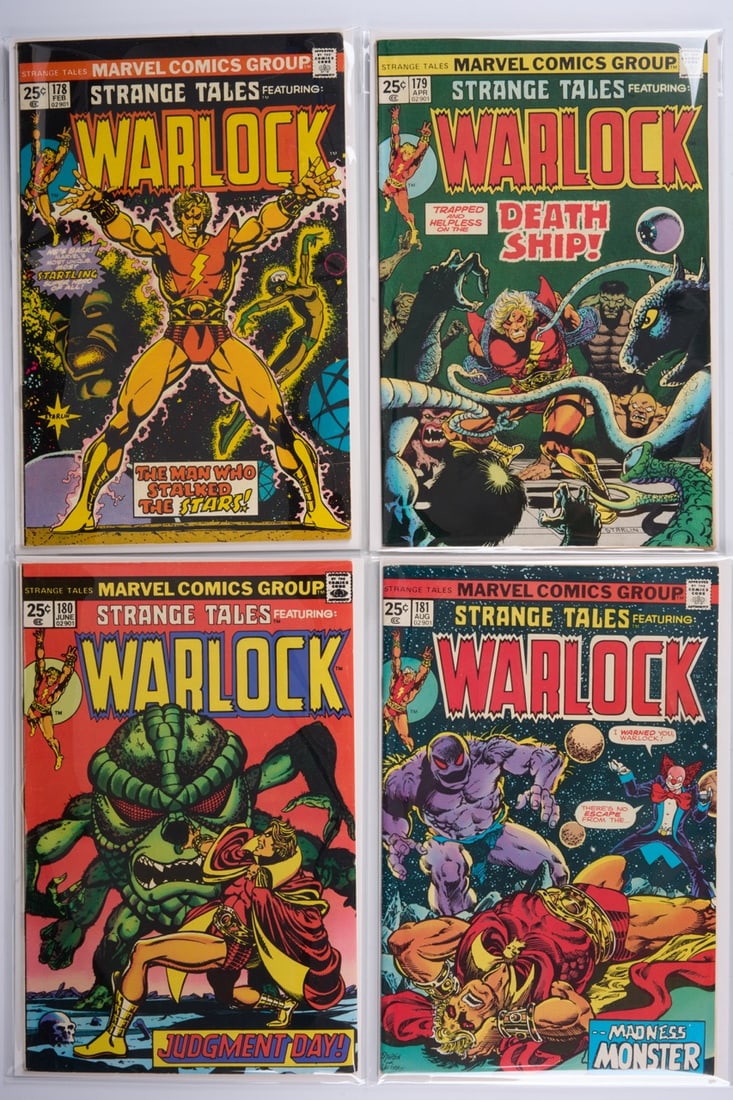 Strange Tales Featuring Warlock #178-#181 (Marvel Comics, 1975) Bundle of 4: Strange Tales Featuring Warlock #178-#181 (Marvel Comics, 1975) Bundle of 4.This bundle includes: Strange Tales Featuring Warlock #178 1st appearances of Magus, team appearance of The Universal Church