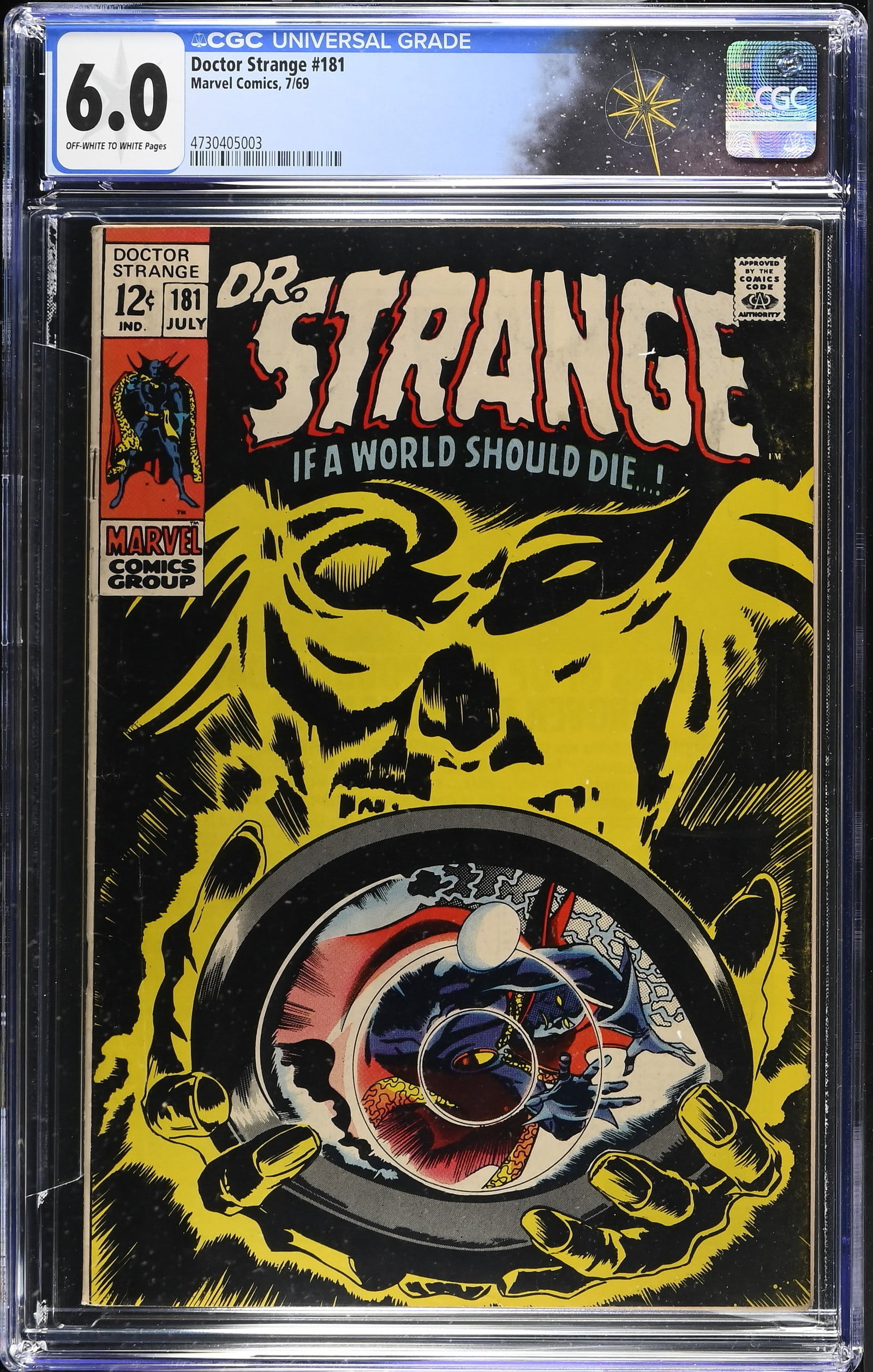 Doctor Strange #181 CGC 6.0 ?If a World Should Die Before I Wake? (Marvel Comics, 1969) Off-White to (1 of 2)