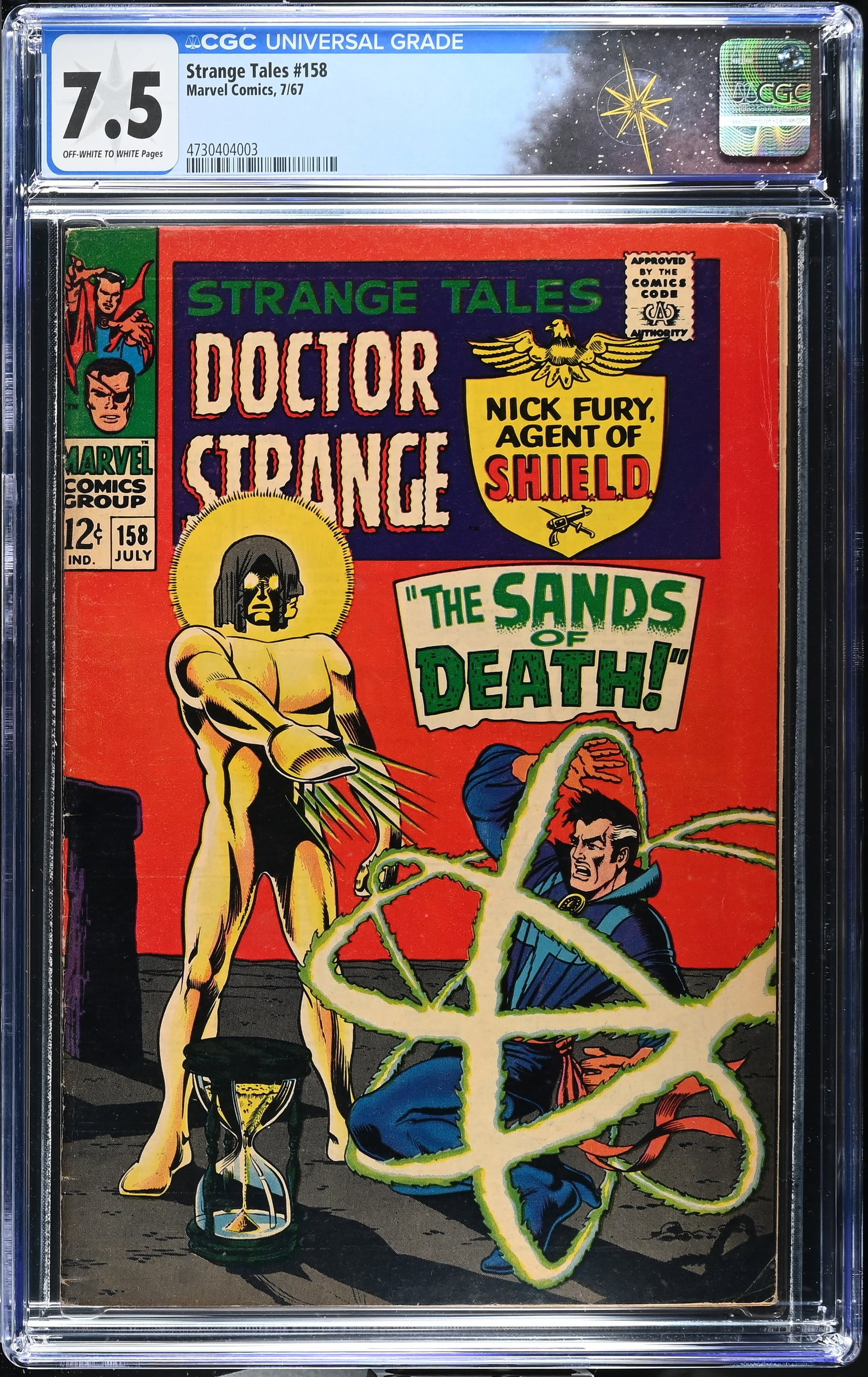 Strange Tales #158 CGC 7.5 1st Full Appearance of the Living Tribunal (Marvel Comics, 1967) (1 of 2)