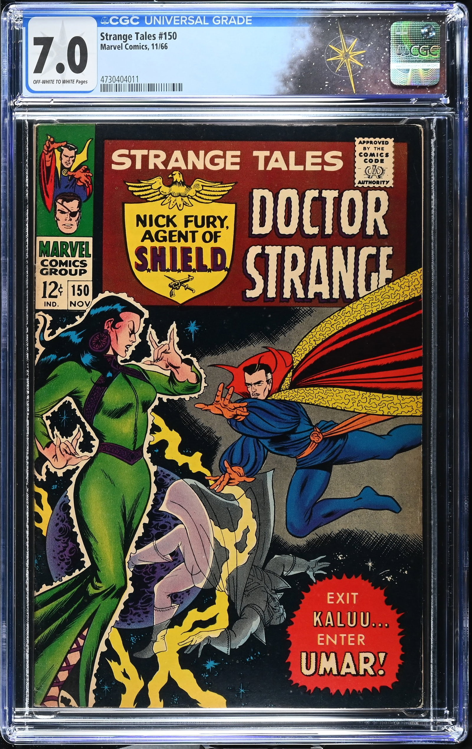 Strange Tales #150 CGC 7.0 1st Appearance of Umar & Marvel Art by John Buscema (Marvel Comics, 1966) (1 of 2)