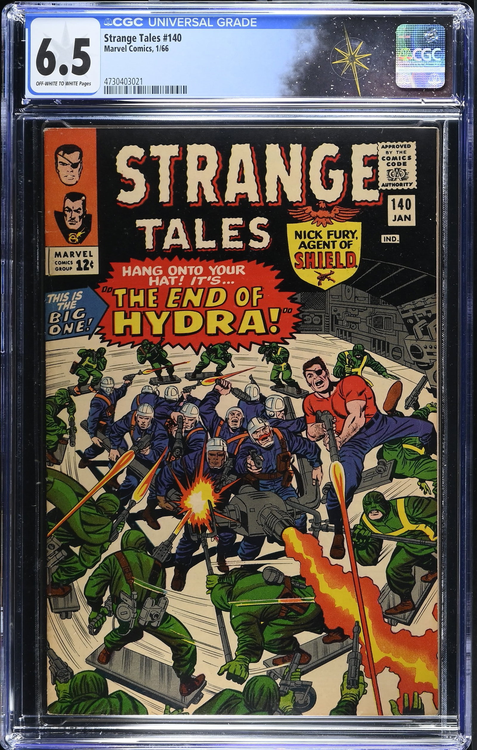 Strange Tales #140 CGC 6.5 "The End of Hydra!" & "The Pincers of Power!" (Marvel Comics, 1966) (1 of 2)